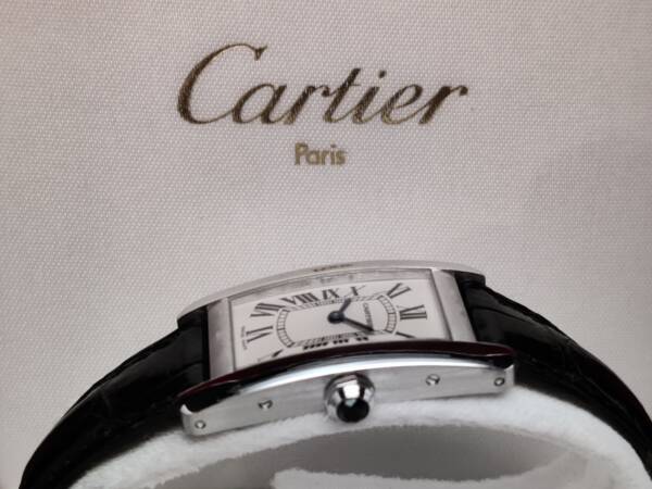 Cartier Tank Americain oro bianco 18kt - immagine 5
