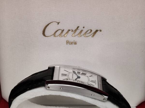 Cartier Tank Americain oro bianco 18kt - immagine 6