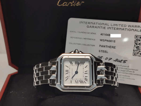 Cartier Panthère 27mm Acciaio- New. - immagine 2
